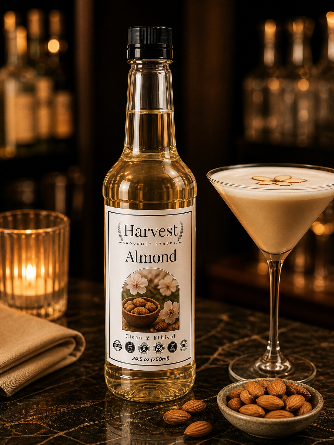 Almond Syrup - Case of 9 Bottles
