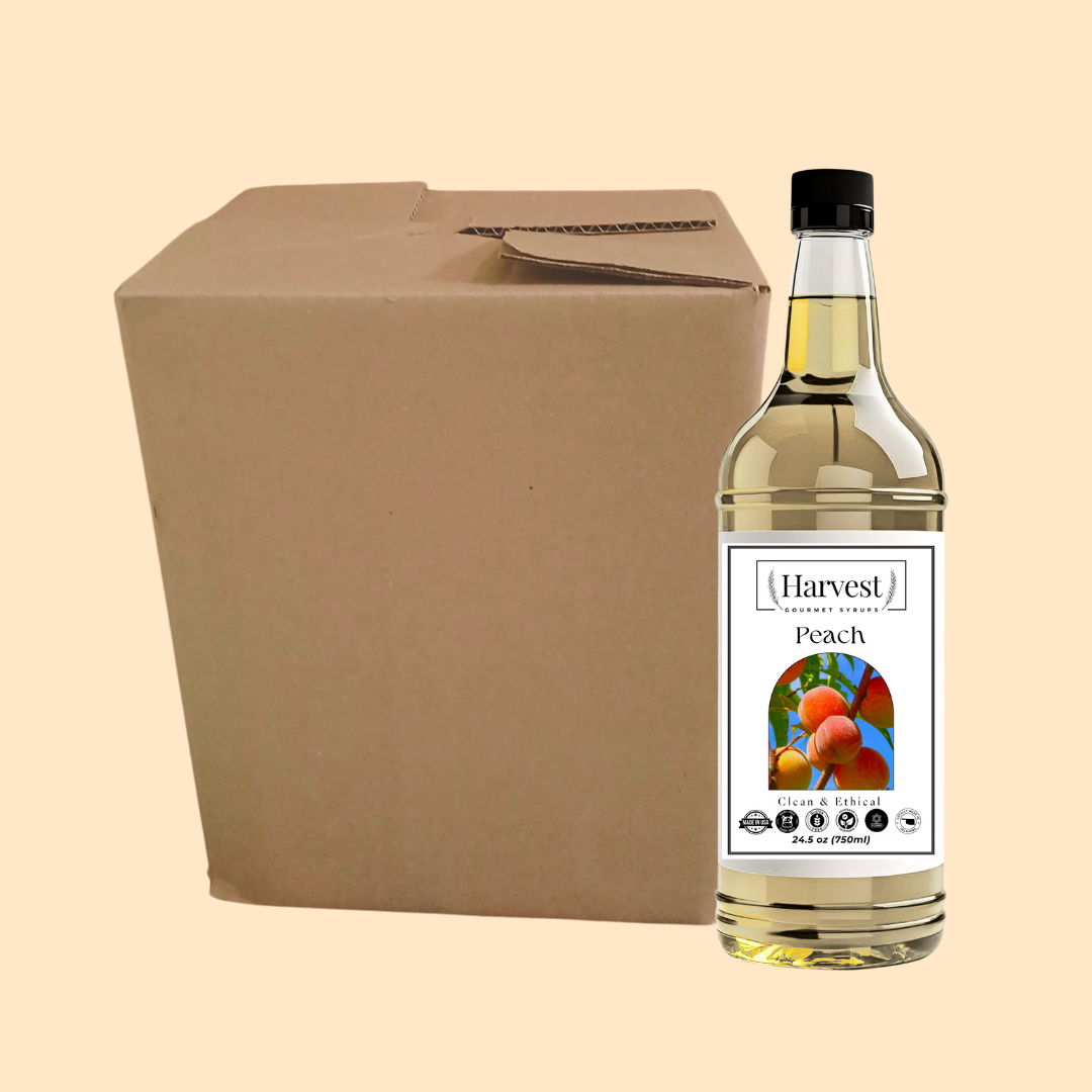 Peach Syrup - Case of 9 Bottles